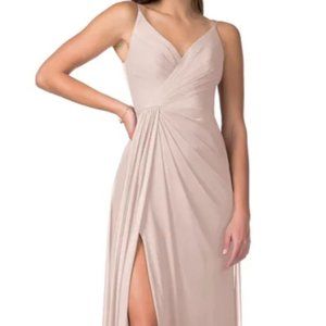 Evalin Bridesmaid Dress, Azazie, Dusty Rose, 12/14